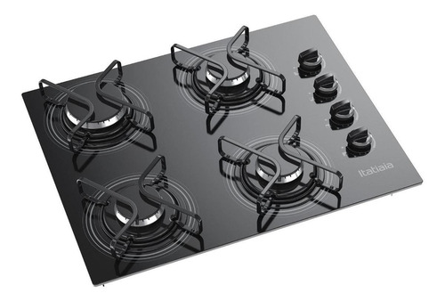 Fogão cooktop a gás Itatiaia 4 Bocas Itatiaia NG preto 110V/220V (Bivolt)