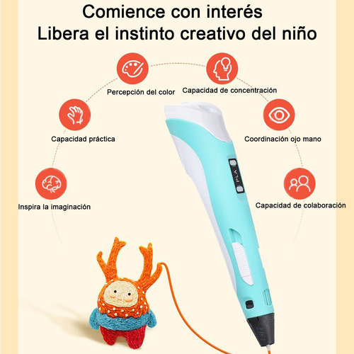 Pluma 3d Para Niños Dibujo De Impresión A Lápiz 3d Con Panta