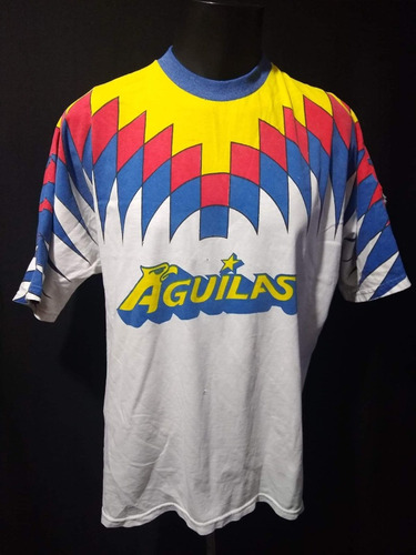 Playera Club América Rombos De Época 90s Biyik Cuauhtémoc 