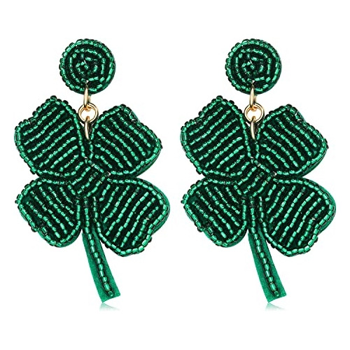 Aretes Del Día De San Patricio Color Verde Para Mujeres