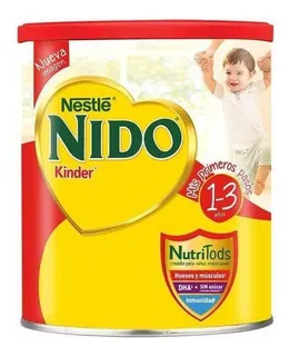 Leche de fórmula en polvo sin TACC Nestlé Nido Kinder en lata de 800g - 2 meses a 3 años