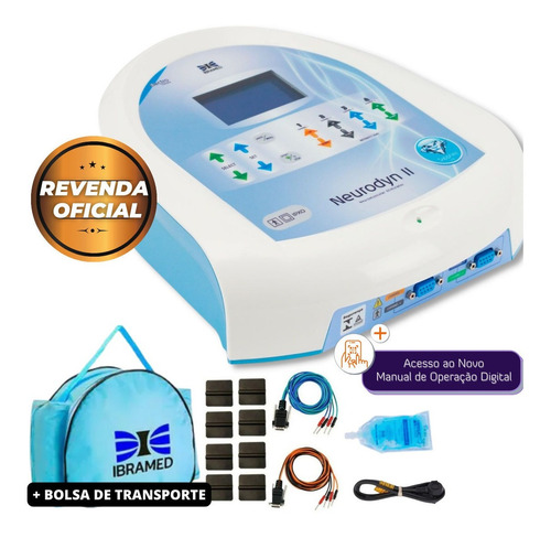 Imagem 6 de 9 de Corrente Russa, Tens E Fes Neurodyn Ii Ibramed + Gel 1kg
