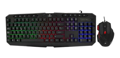 Kit Teclado Y Mouse Gamer Monster Games Initiation K4124