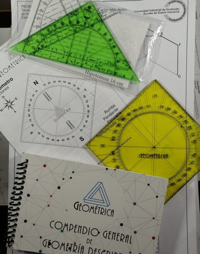 Escuadra Magica + Rumbometro + Compendio De Geometria Descri