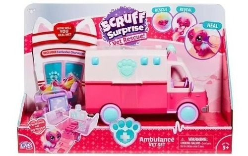 Imagen 1 de 5 de Scruff A Luvs Pets Ambulance Vet Set Original Wabro