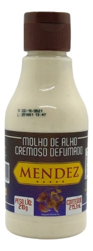 Molho De Alho Mendez Cremoso Defumado 215ml