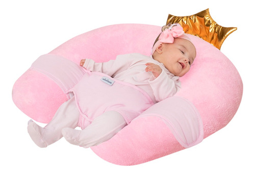 Almohada De Lactancia Cojin Embarazo Multiusos Princess Rosa