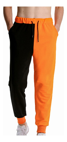 Pantalones Deportivos De Fitness En Contraste Para Hombre Y