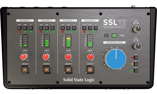 Interface De Áudio Solid State Logic Ssl12 Usb