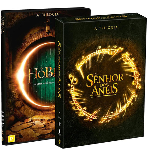 Dvd Senhor Dos Anéis + Dvd O Hobbit - A Trilogia (lacrados)