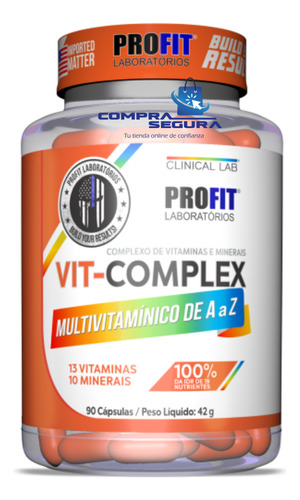 Multivitaminico Vit-complex De La A A La Z Profit De 90caps.