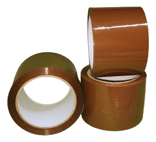 Cinta De Embalaje X5 Unidades Transparente/marron 72x100mts Color Marrón Marrón
