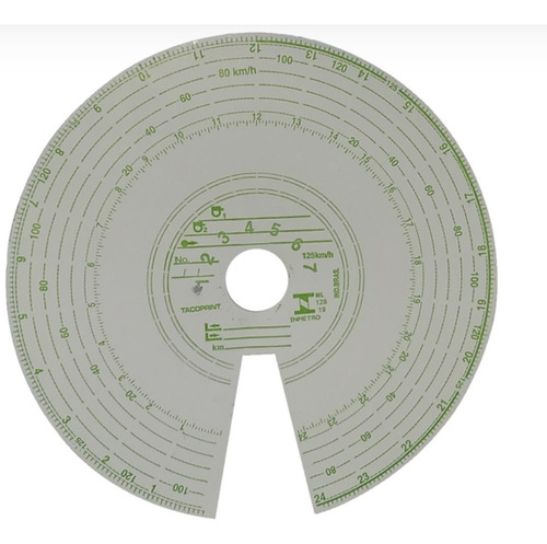 Disco Diagrama Tacógrafo Diário 125 Km Vdp Cx C/100 Discos