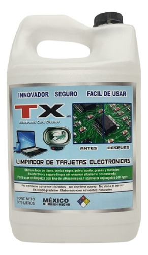 Limpiador De Circuitos Electrónicos Tx Galón Profesional