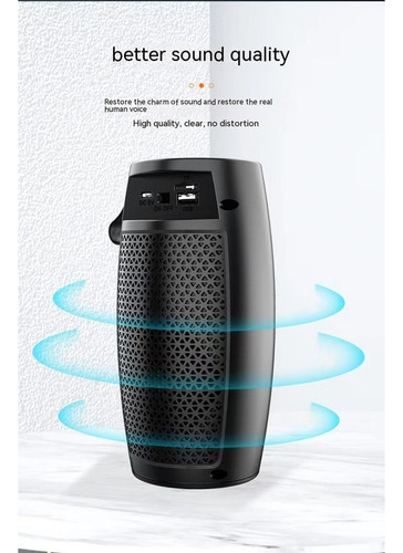 Altavoz Bluetooth Colorido Con Tarjeta De Memoria