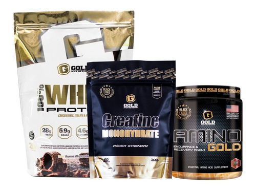 Whey Protein 2 Lbs + Amino Gold + Creatina. Outlet