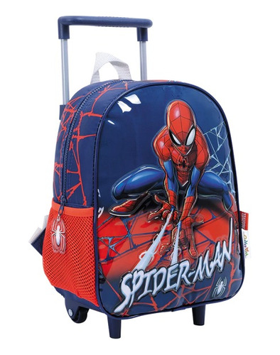 Mochila Con Carro Spider-man Nº12 Rojo (6376)