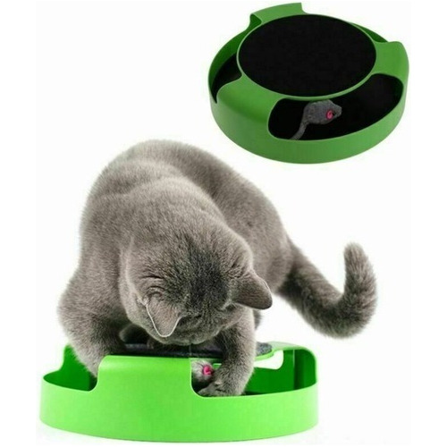 Juguete Para Gatos Atrapa Al Ratón Con Rascador Diverision