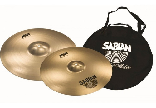 Set De Platillos Sabian Xsr Fast Crash 16+18 Funda Xsr5006b1