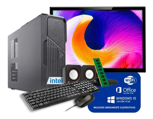 Computador Completo Slim I5 3ªg 8g Ram Ssd 240g Tela 19 Wifi