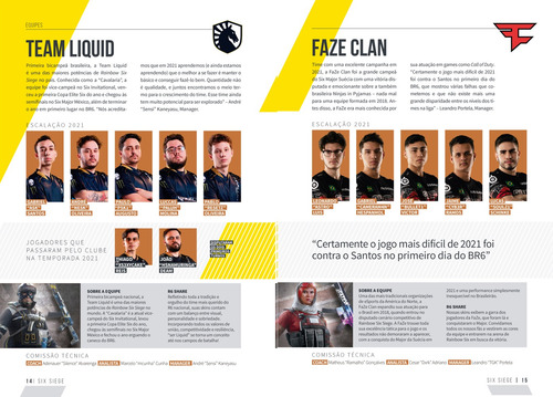 Anuário R6 SIEGE 2021: Rainbow Six, de Editora Europa. Editorial Editora Europa Ltda., capa mole em português, 2022