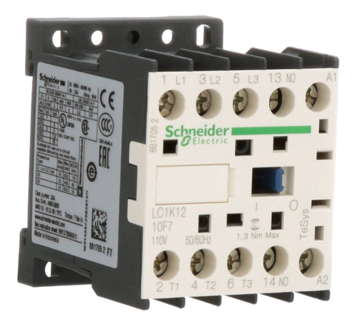 Contactor Tesys K 12amp 110vacblc1k1210f7 Schneider Electric