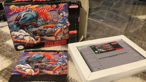 Street Fighter 2 Con Caja Y Manual Original - Super Nintendo (Usado)