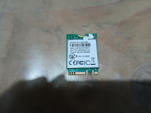 Placa Wi-fi Rtl 8852be Wifi 6 Bt 5