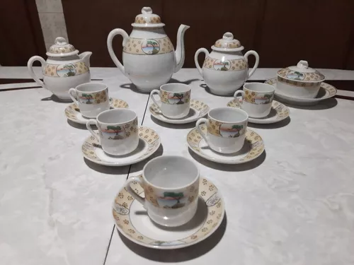 Conjunto Café Porcelana Casca de Ovo Japonesa H