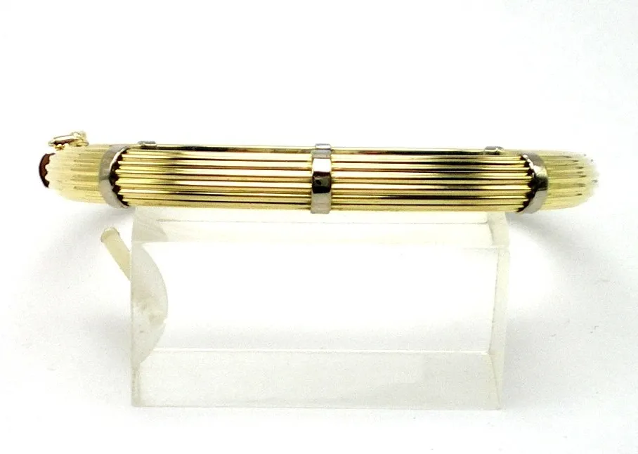 Esclava De Oro 18 Kt Bicolor