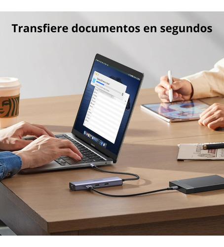 Hub Usb-c 6 En 1 Ugreen 3 Usb-a, 1 Usb-c, Hdmi 4k/30hz