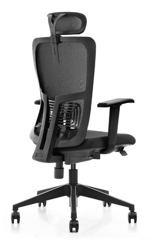 Silla Ejecutiva Giratoria Modelo Seul Bk Black _ Decorplas