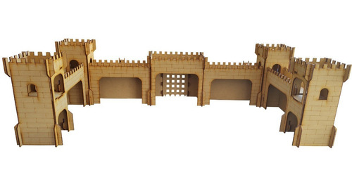 Imagen 7 de 9 de Fuerte Medieval Fibrofacil Mdf - Castillo Para Soldaditos