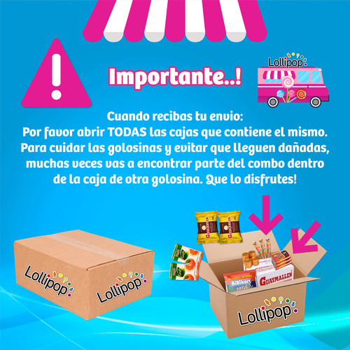 Imagen 2 de 10 de 015 - Combo Golosinas Cumpleaños - Lollipop - 30 Chicos