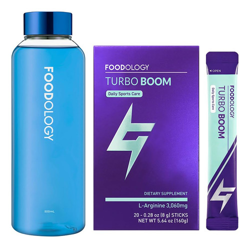 Foodology L-arginina Turbo Boom (paquete De 1, 20 Porciones)
