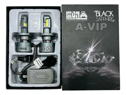 Cree Led Ir100 Black Sapphire 75w H4 + T10 Iron Led Ir100