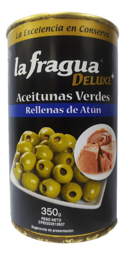 Bulto 12 Aceituna Verde Rellena Atun 350gr Fragua 0483 Ml.