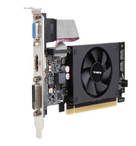 Imagen 2 de 3 de Tarjeta De Video Msi Gt 710 Ddr3 2gb Pci Expres Hdmi Dvi Xtc