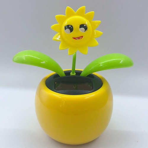 Imagen 2 de 12 de 2 Uds Juguete De Flor De Baile Con Solapa Con Energía Solar