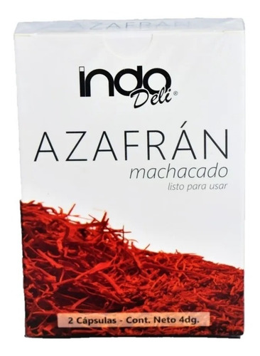 Azafrán Machacado Indo Deli 2x4 Dg Saborizante Condimento