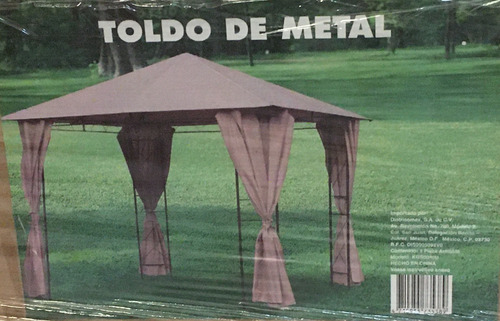 Imagen 1 de 2 de Toldo De Exterior Para Jardín De Metal