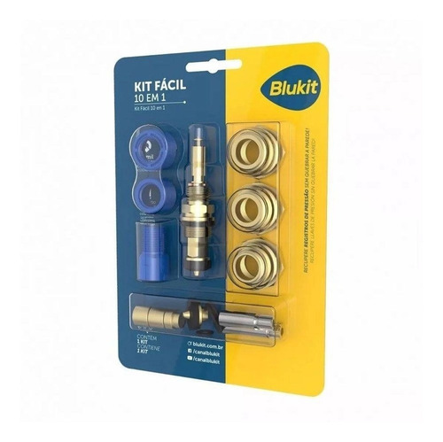 Imagem 1 de 2 de Kit Fácil Salva Registro 10 Em 1 Blukit P/ Registro Chuveiro