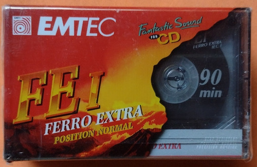 Fita Cassete Emtec Fe I Ferro Extra 90 (9 Unidades) Lacradas