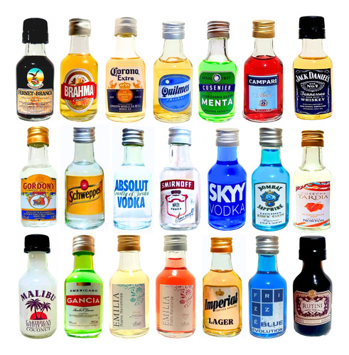 Botellitas Miniatura Replica De Bebidas Para Deco De Tortas