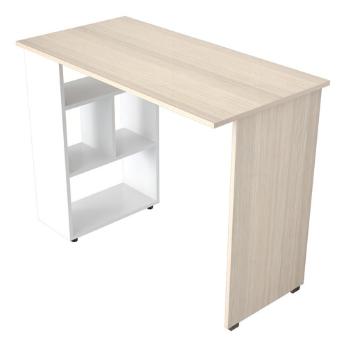 Escritorio Inval ES9903 melamina de 100cm x 75cm x 50cm arena y blanco