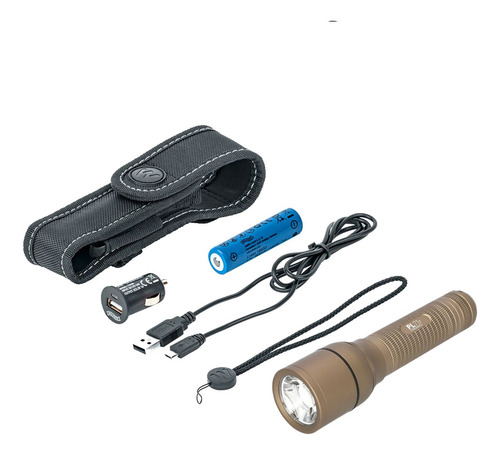 Linterna Walther Pl71r 2000 Lumens Recargable Desert Fde Linterna Marrón Claro Luz Blanco