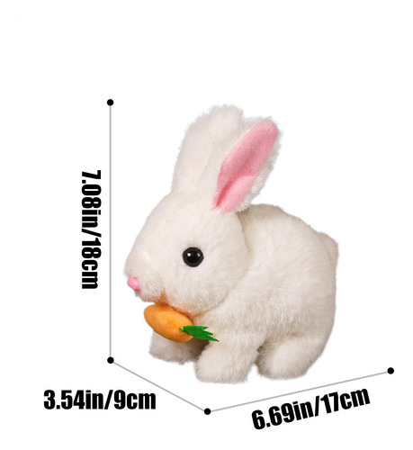 Conejito Relleno De Peluche De Pascua Conejo De Salto Electr