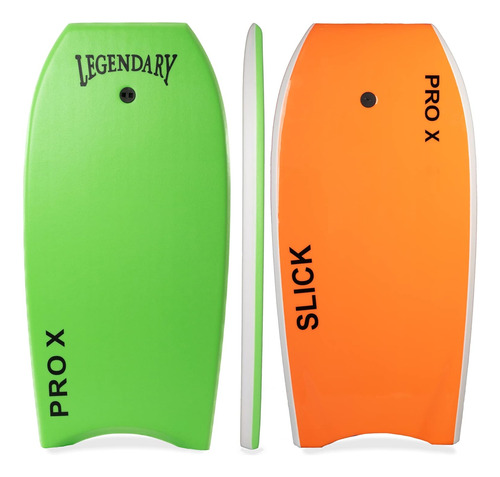 Legendary Pro X Bodyboard For Beach With Hard Slick Bottom, 