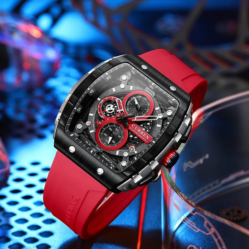 Reloj De Cuarzo Deportivo Curren Para Hombre Con Cronógrafo