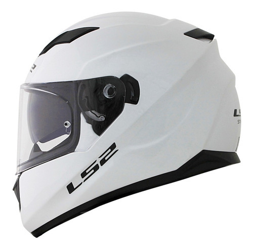 Capacete Ls2 Stream Ff320 Monocolor Tamanho Do Capacete 56/s Cor Branco